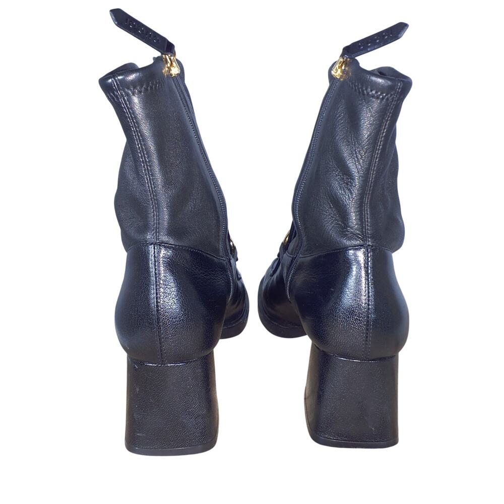 Gucci Classic Black Leather Horsebit Ankle Boots Size 8 US / 38 EU - Picture 4 of 5